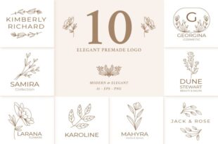 10 Elegant Premade Logo Pack Vol.4