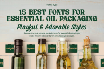 picture of 15 Best Fonts for Essential Oil Packaging: Playful & Adorable Styles