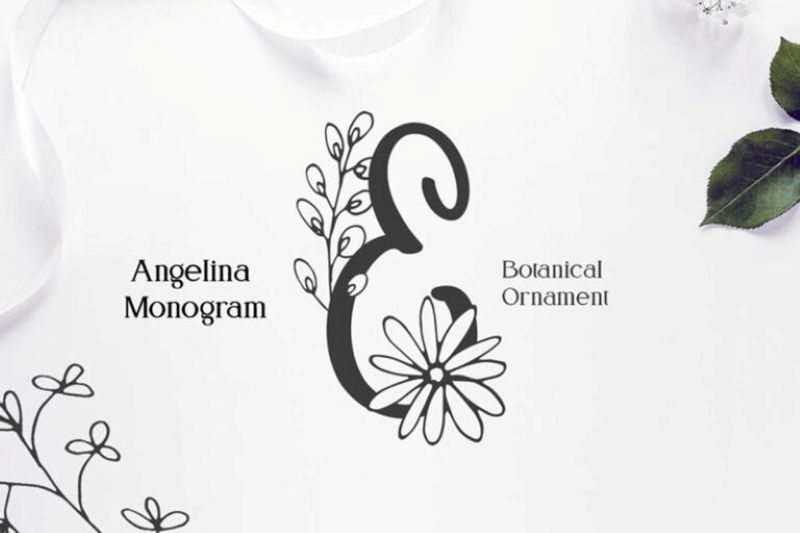 beautiful monogram font
