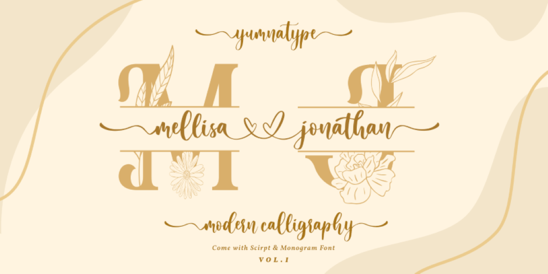 Beautiful Monogram Font