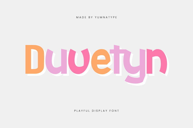 recommended playful heavy font