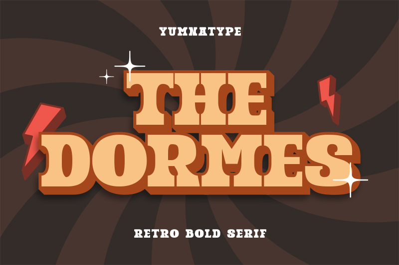 thick display font