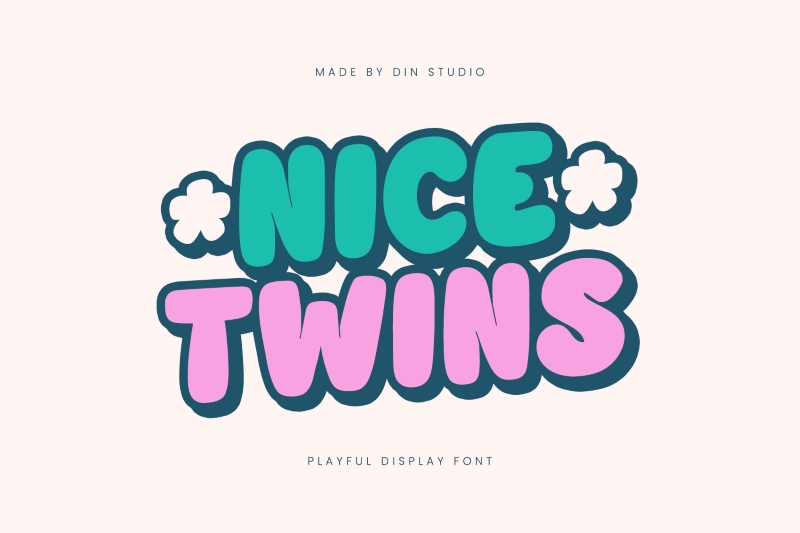 a playful heavy font example