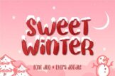 Last preview image of Sweet Winter – Font Duo Extras