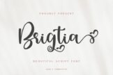 Last preview image of Brigtia Lovely Swash Font