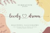 Last preview image of Lovely Dream-Beautiful Calligraphy Font
