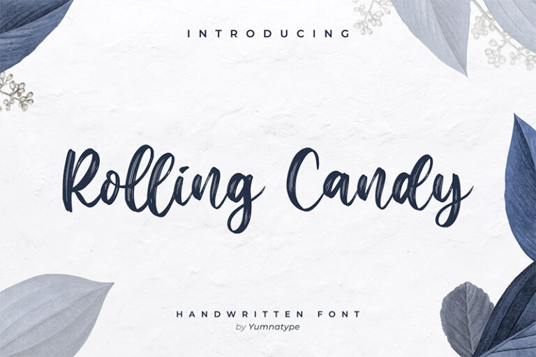 Preview image of Rolling Candy-Beautiful Handwritten Font