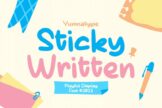 Last preview image of Sticky Written