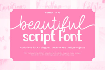 picture of Beautiful Script Font Variations for An Elegant Touch to Any Design Projects
