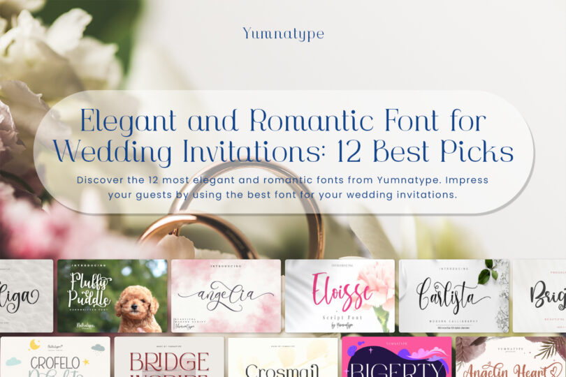 picture of Elegant and Romantic Font for Wedding Invitations: 12 Best Picks